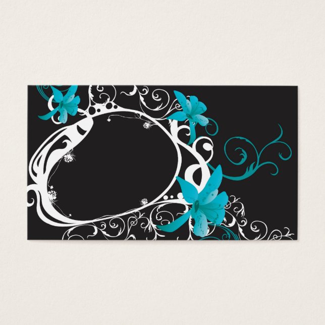 Floral frame Profile Card (Front)