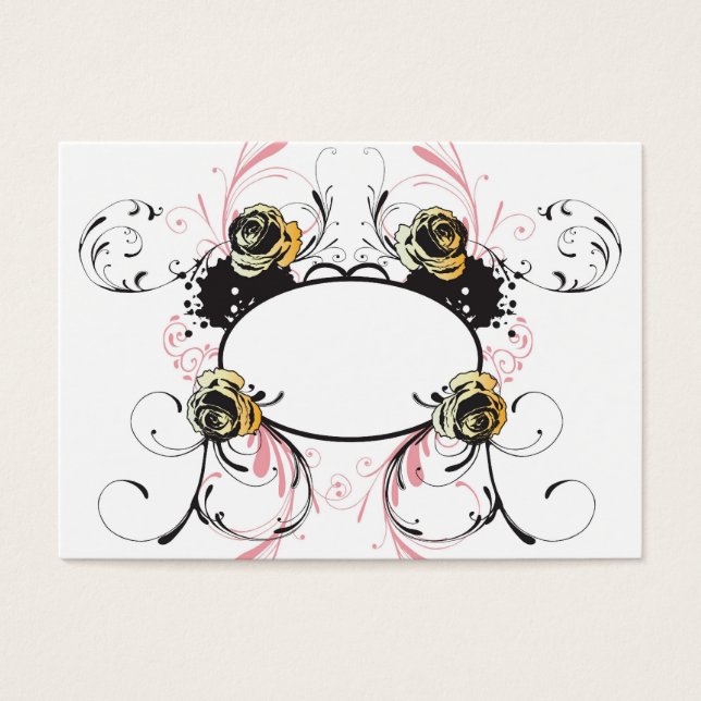 Floral frame Profile Card (Front)