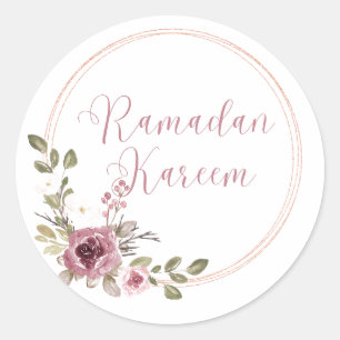 Floral Frame Ramadan Kareem Ramadan Stickers