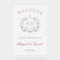 Floral Frame Religious Wedding Monograms Welcome