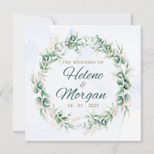 Floral Frame wedding invitation Save The Date