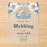 Floral Frame with Roses and Celtic Design