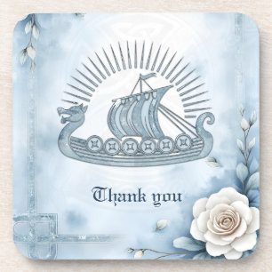 Floral Frame with Roses and Celtic Design.  Coaster