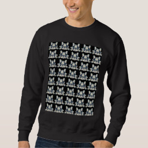 Floral French Bulldog Dog Black Cute And Funny Gra Sweatshirt