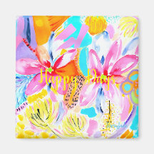 Floral Fridge Magnet