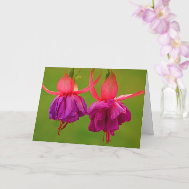 Floral Friendship Cancer Encouragement Card (Orchid)