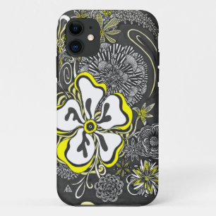 Floral Frill Customisable Colour iPhone Case