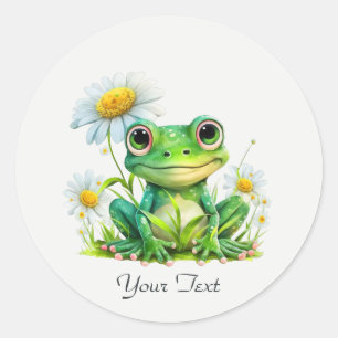Floral Frog Sticker