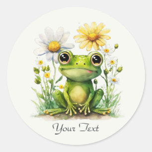 Floral Frog Sticker