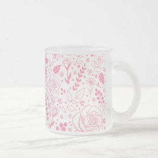 Floral Frosted Mug