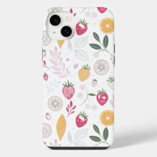 “Floral Fruit Botanical iPhone / iPad Case” 14 Plus Case