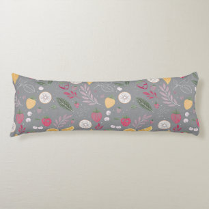 “Floral Fruit Pattern Decorative Body Pillow” Cushion