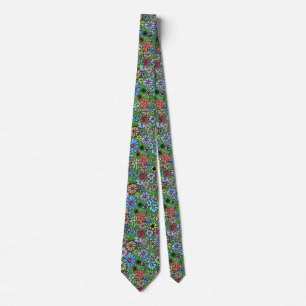 "Floral Fun #2" Flower Garden Neck Tie