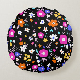 Floral Fun Round Cushion