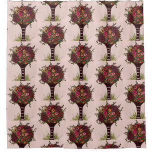 Floral Fun Shower Curtain with Trending Colours