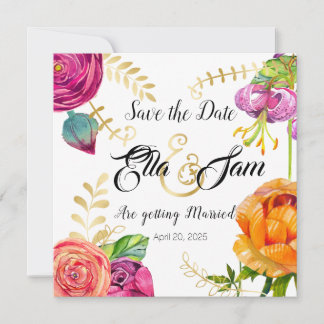 Floral fun wedding