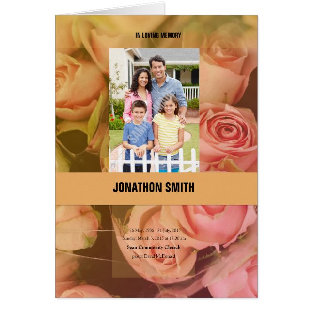 Floral Funeral Template (Front)