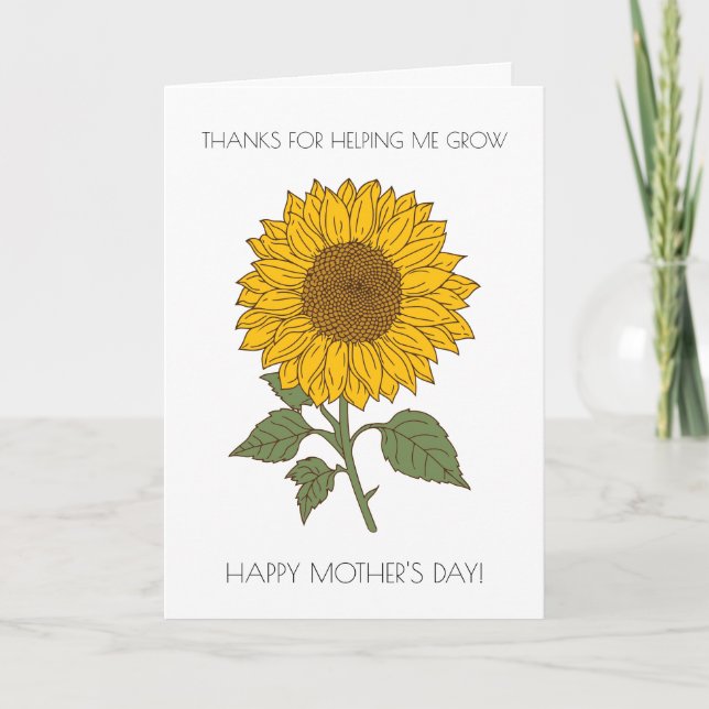 Floral Funny Mother's Day Card (Front)