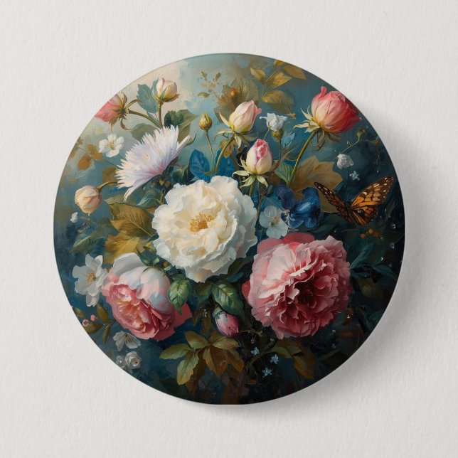Floral Galore  7.5 Cm Round Badge (Front)