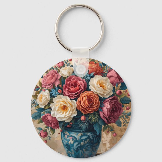 Floral Galore  Key Ring (Front)
