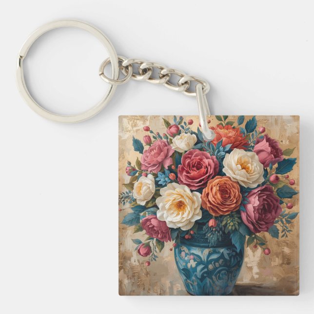 Floral Galore  Key Ring (Front)