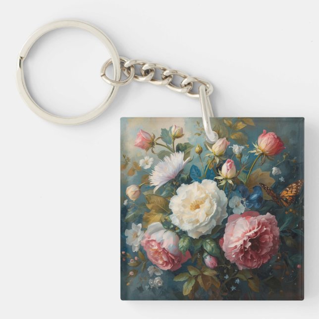 Floral Galore  Key Ring (Front)