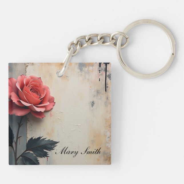 Floral Galore  Key Ring (Back)