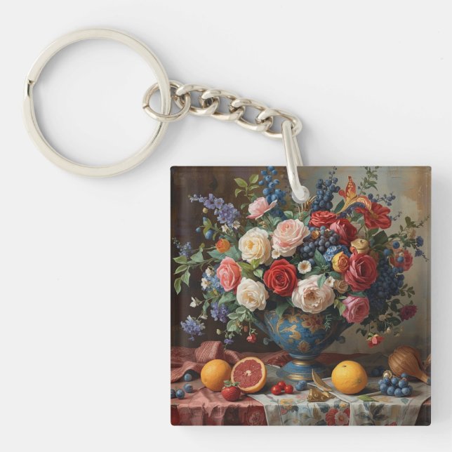 Floral Galore  Key Ring (Front)
