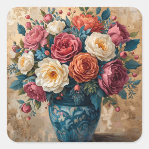 Floral Galore  Square Sticker