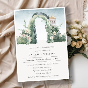 Floral Garden Arch Botanical Couples Shower Invite