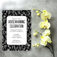 Floral Garden Black Custom HOUSEWARMING PARTY