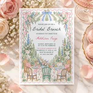 Floral Garden Bridal Brunch Shower Party Invitation