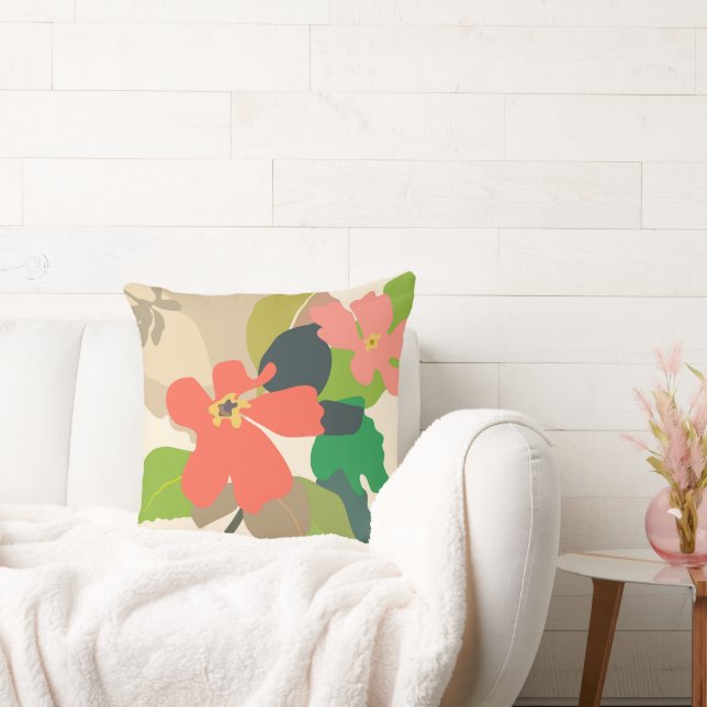 Floral Garden Colour Blocks Cushion (Couch)