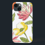 Floral Garden Design with White Background iPhone 13 Case<br><div class="desc">This floral garden design features strikingly bright colours against a pale white background,  making the flowers stand out even more. An amazing painting that can bring colour and beauty to any room. Purchase it for yourself,  or give it to a loved one as a gift!</div>