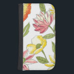 Floral Garden Design with White Background Samsung S4 Wallet Case<br><div class="desc">This floral garden design features strikingly bright colours against a pale white background,  making the flowers stand out even more. An amazing painting that can bring colour and beauty to any room. Purchase it for yourself,  or give it to a loved one as a gift!</div>