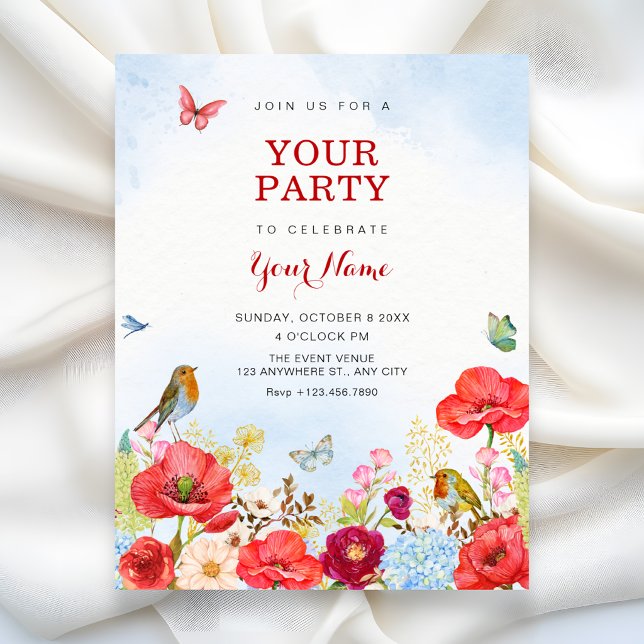 Floral garden invitation (Creator Uploaded)