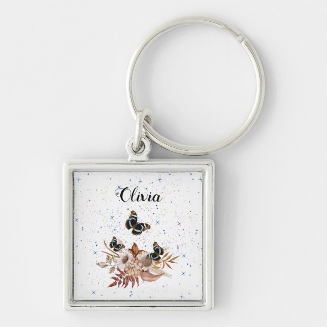 floral garden key ring (Front)