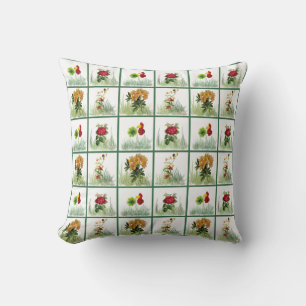 Floral Garden Pattern Cushion