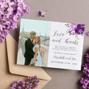 Floral Garden Purple Lilac Lavender Thank You