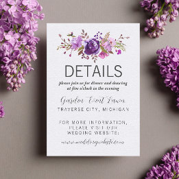 Floral Garden Purple Violet Lavender Detail Insert