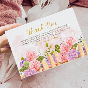 Floral Garden She’s Fresh Bridal Shower Thank You Card