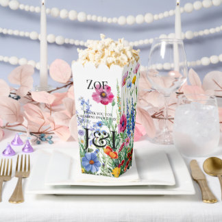 Floral garden wedding favour box