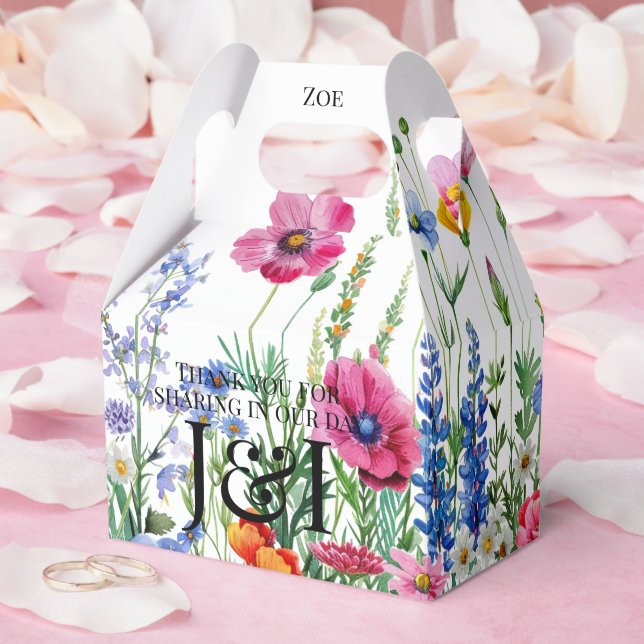 Floral garden wedding favour box (Wedding)