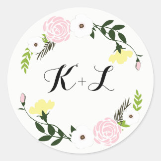 Floral Garden Wedding Sticker