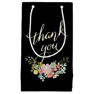 Floral Garden Wedding Thank You Favour Gift Bags