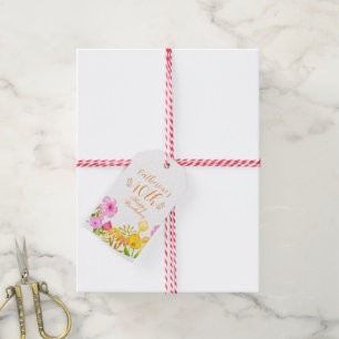 Floral Garden White Gift Tags
