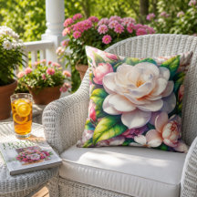Floral Gardenia Blooms with Greenery Garden Flower