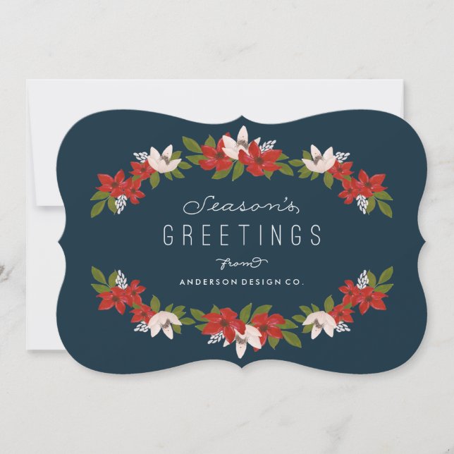 Floral Garland Corporate Holiday (Front)