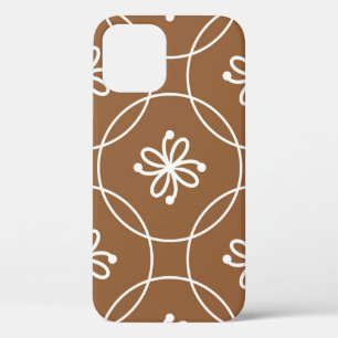 Floral geometric: vintage art pattern. iPhone 12 case