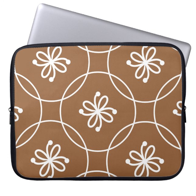 Floral geometric: vintage art pattern. laptop sleeve (Front)